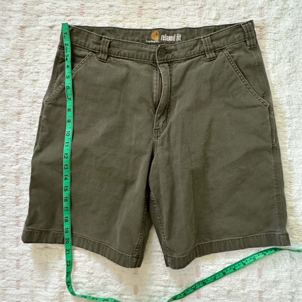 Carhartt Relaxed Fit Cargo Shorts, size 36, grey/green